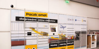 Почтомат InPost в аэропорту Шопена в Варшаве