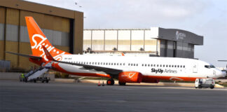 Boeing 737-800 авиакомпании SkyUp MT с мальтийской регистрацией 9H-SAT