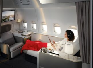 Пассажир в новом первом классе Air France получает сразу пять иллюминаторов
