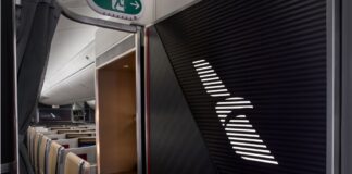 Салон бизнес-класса с каютами Flagship Suite в Boeing 787-9 American Airlines