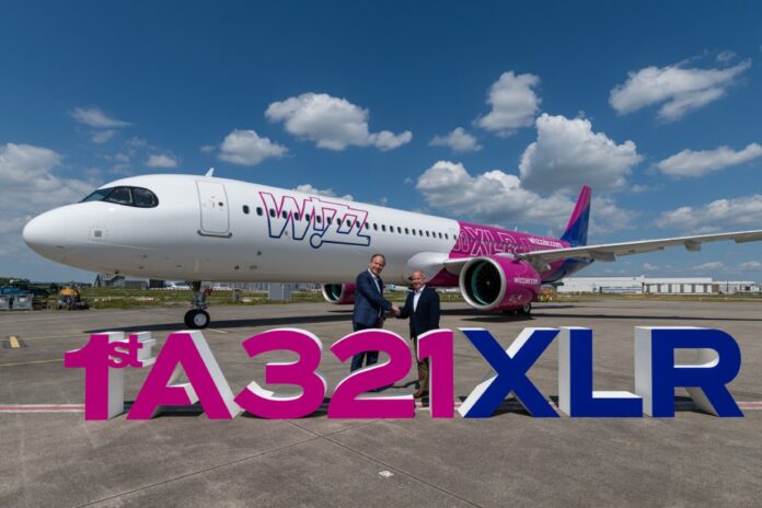 Первый Airbus A321XLR сверхбольшой дальности для Wizz Air