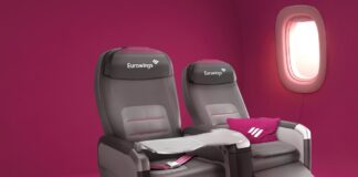 Кресла бизнес-класса итальянской компании Geven, которые Eurowings установит в Airbus A320neo