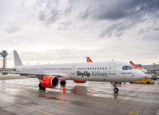Airbus A321neo PLAY в упрощенной ливрее SkyUp