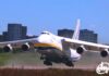 Взлет Ан-124 Руслан UR-82073 с именем Ирпень с киевского аэродрома