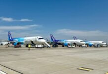 Airbus A321 и A320 Flyone в новой ливрее