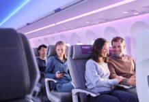 Интерьер Aerospace в самолете Airbus A220