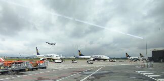 Самолеты Ryanair в аэропорту